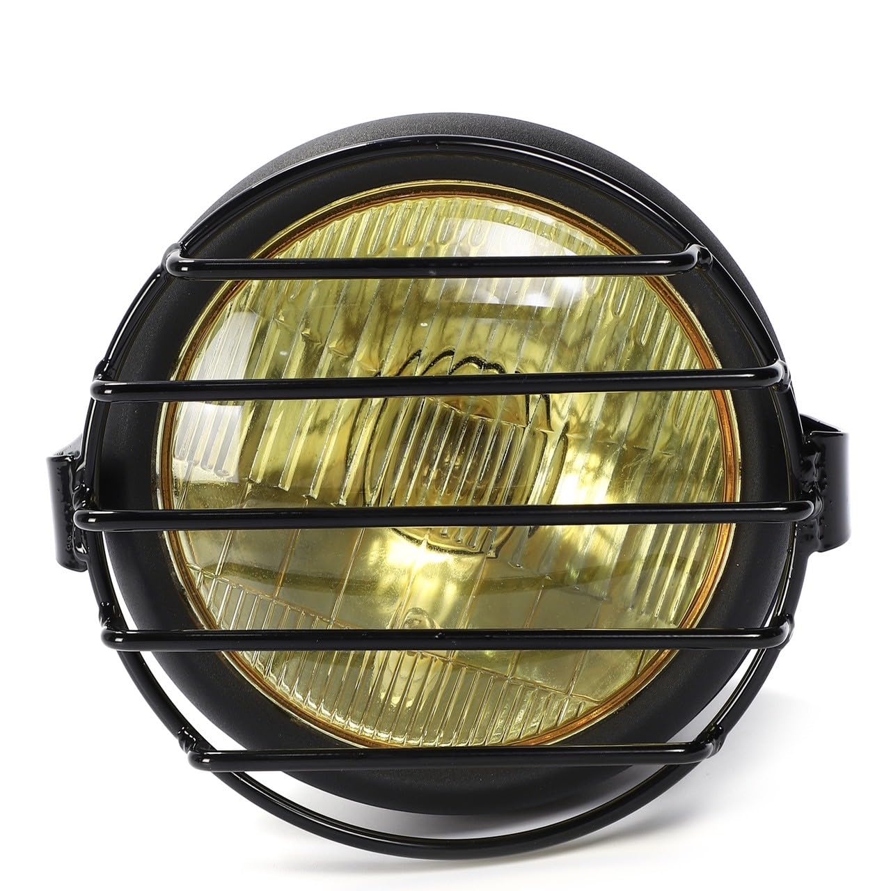 

Фара Kanoan Bates Light Vintage 12V с защитой, универсальная посадка для Honda Serow Serow корпус с желтой линзой 5,5 дюйма, TW225, TW250, 225, 250,