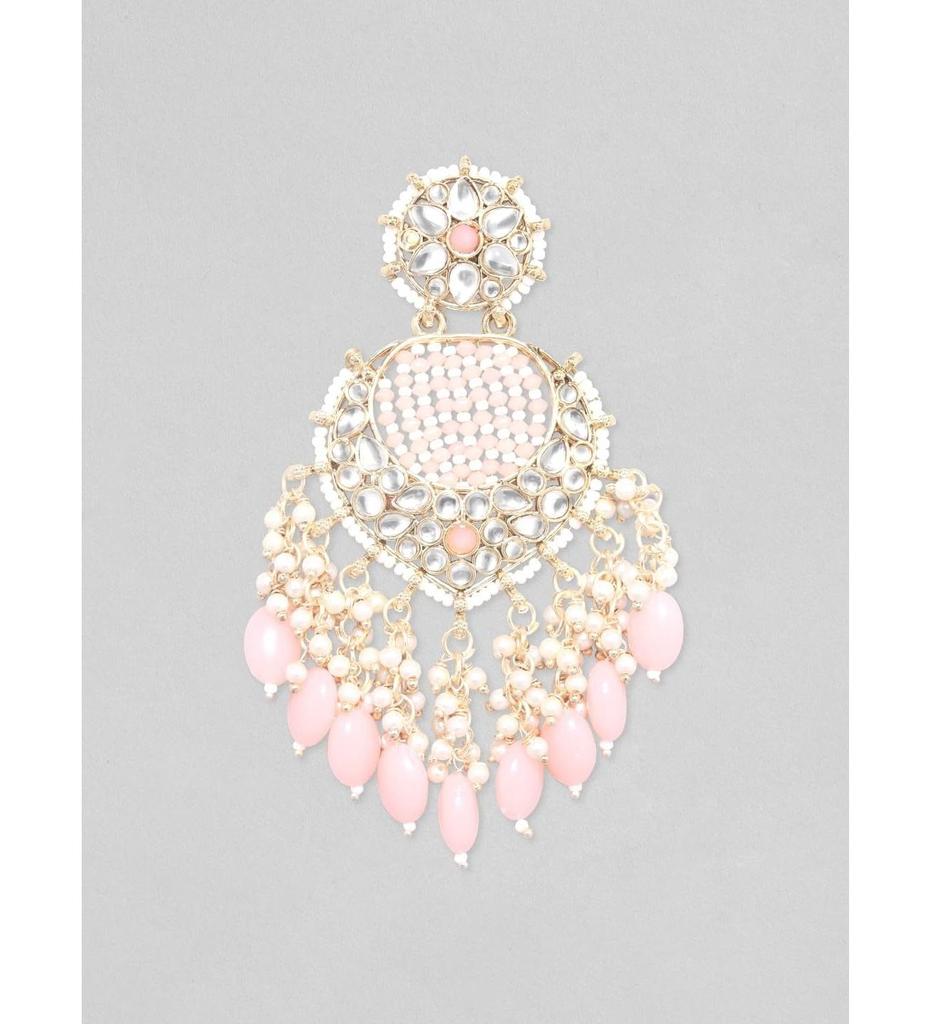 Pearl Beads Chandbali Earrings Gold Plated Traditional Wedding & Festive Jewellery for Women & Girls