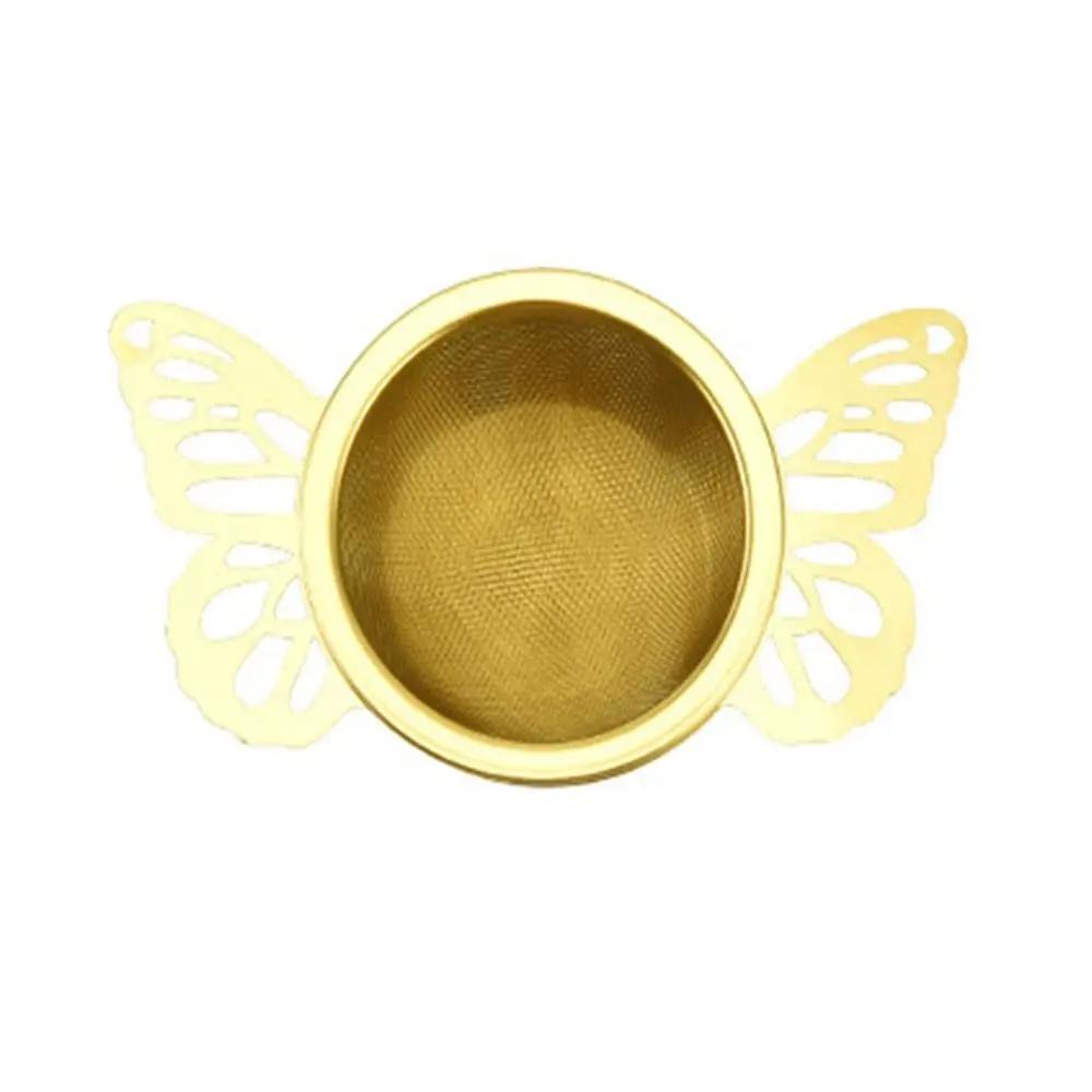 304 Stainless Steel Tea Infuser Double-layer Fine Mesh Tea Strainer Lace Tea Drain Useful Tea Infusers Teaware Kitchen DIY