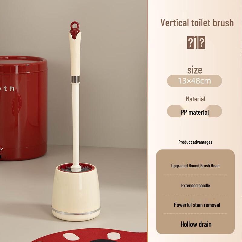Cmaos Wall-Mounted Long Handle Toilet Brush Set