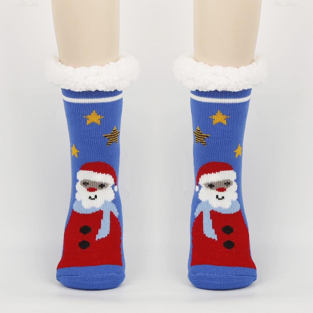 Women's Christmas Socks Floor Socks Snow Boots Thickened Fleece Home Sleep Socks Carpet Sock Covers
