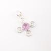 Rare Morganite Gemstone 925 Sterling Silver Jewelry Handmade Round Stone Pendant PP-41-10