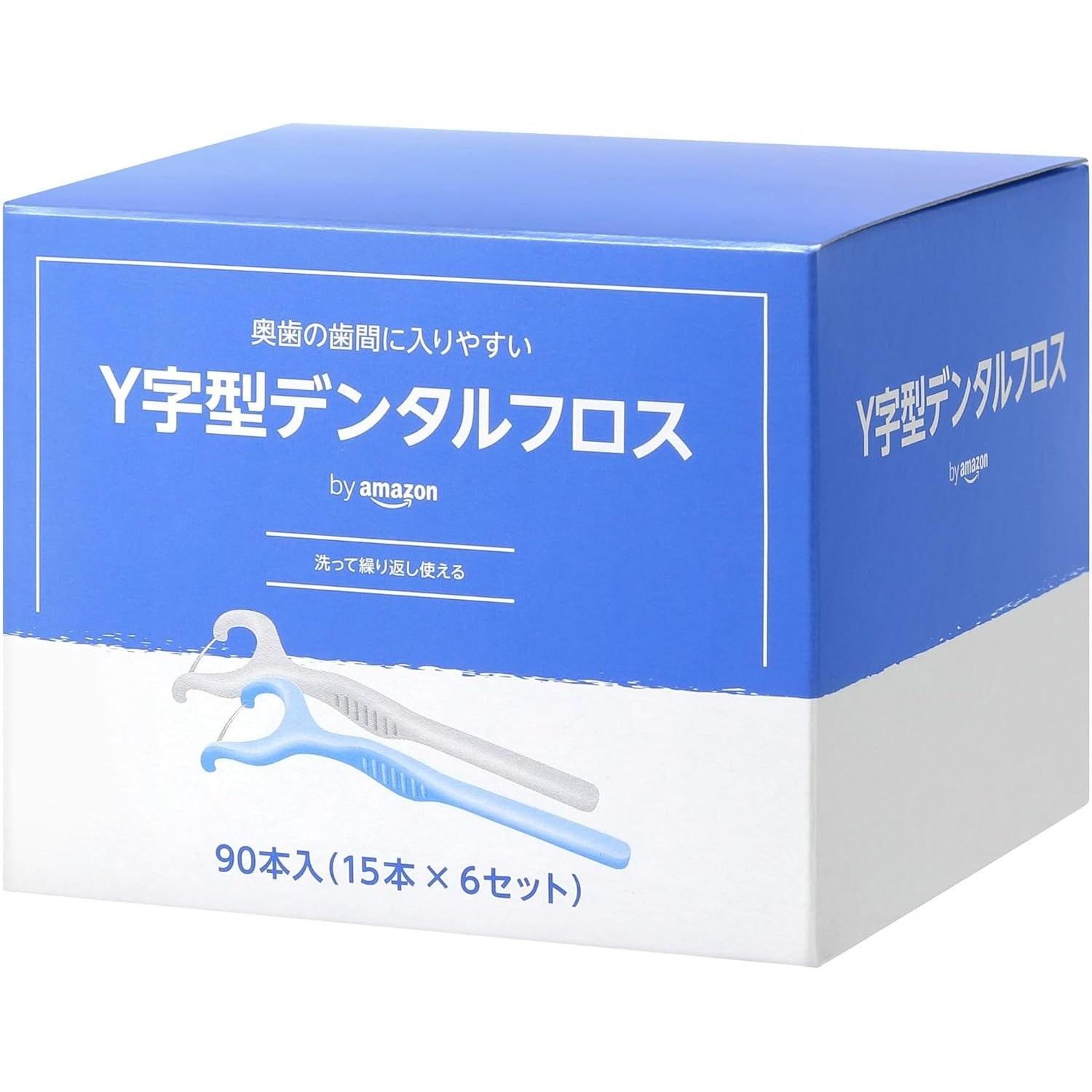 Y-shaped dental floss interproximal brushes 90 pieces (45 blue 45 white)