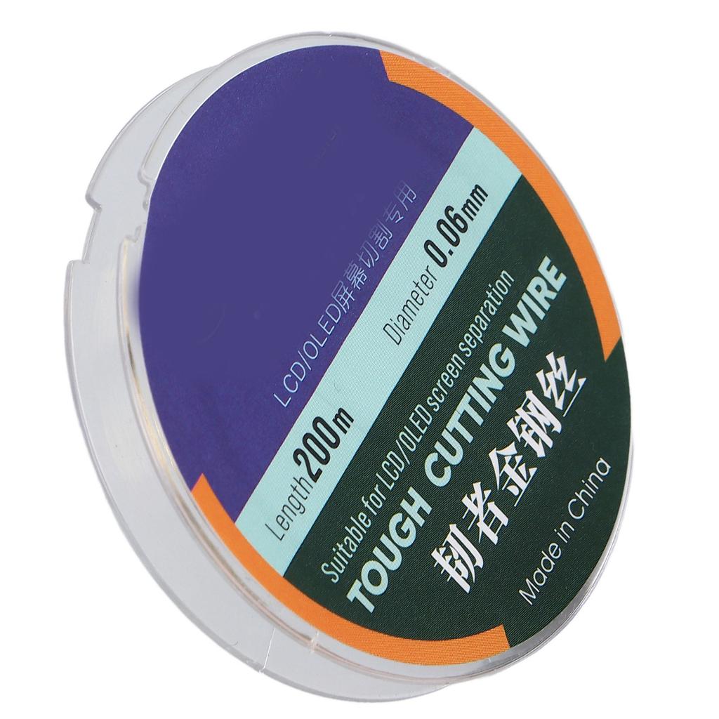 200M Phone LCD Screen Cutting Line High Hardness Steel Phone LCD Screen Separating Wire0.06mm