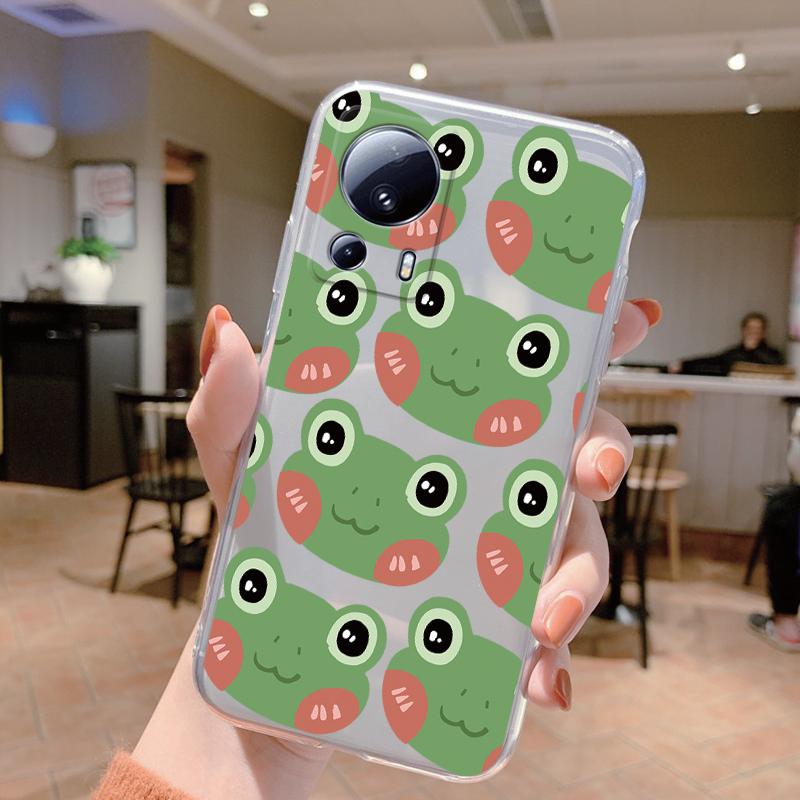 

Clear Case For Xiaomi 13 Lite Shockproof Cover Cartoon Cute Cat Soft Silicone Fundas For Xiaomi 13T 14T 15T Pro Transparent Bags Xiaomi 13T
