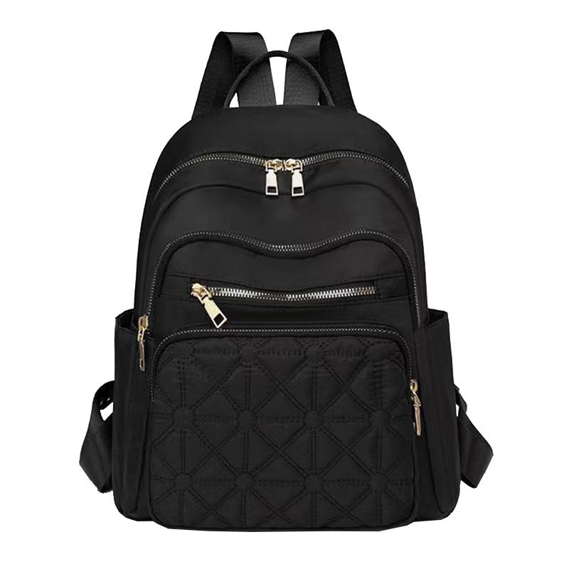 

Мужские и женские сумки через плечо - Нейлоновый материал, Многослойная молния, Однотонный дизайн - Студенческие школьные сумки