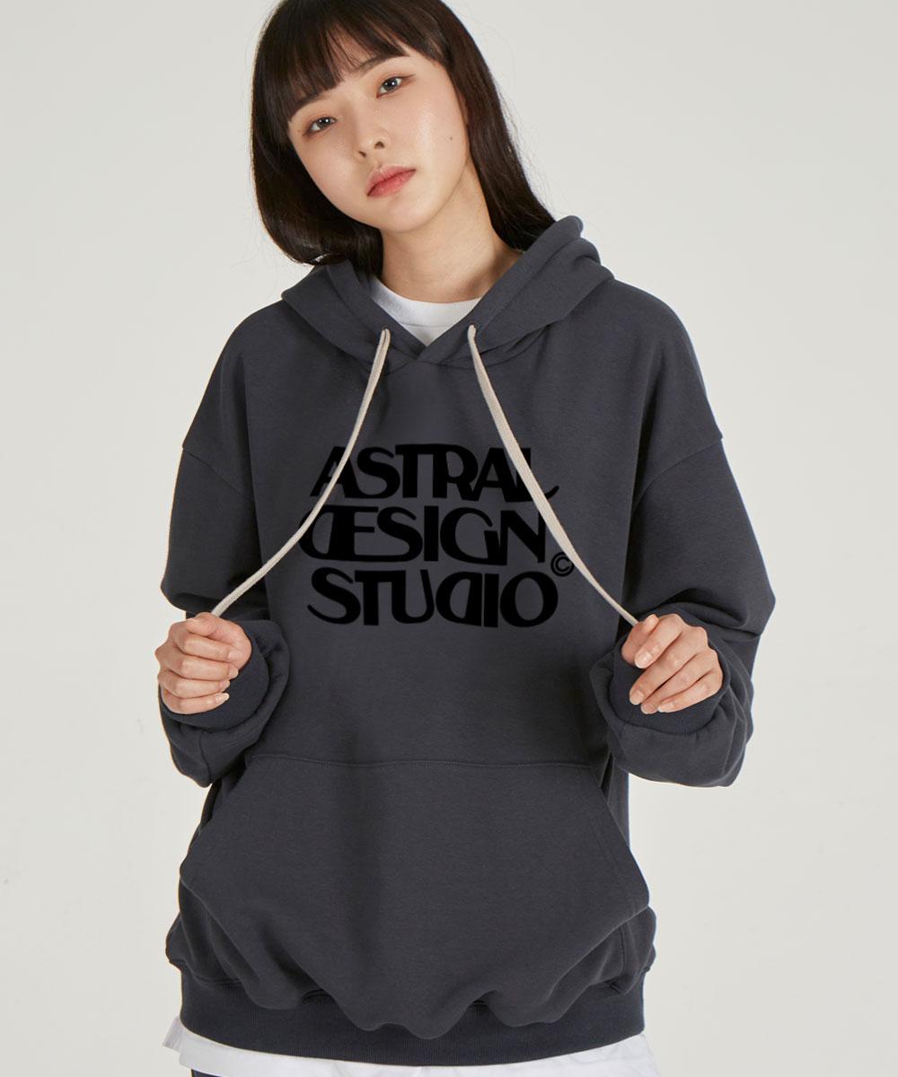 Astral Projection Astral Design Studio Waffle Terry Hoodie_Charcoal L