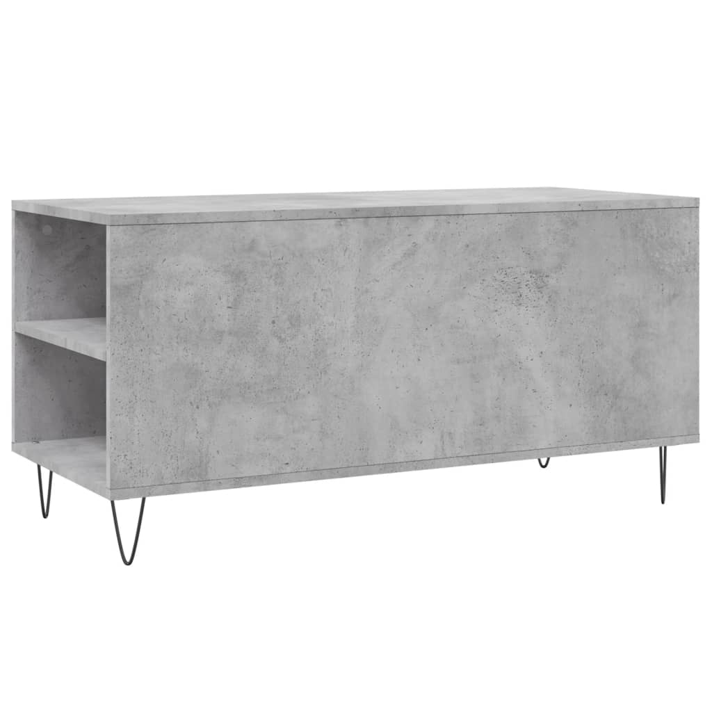 Coffee Table Concrete Grey 102 x 44.5 x 50 cm Particleboard