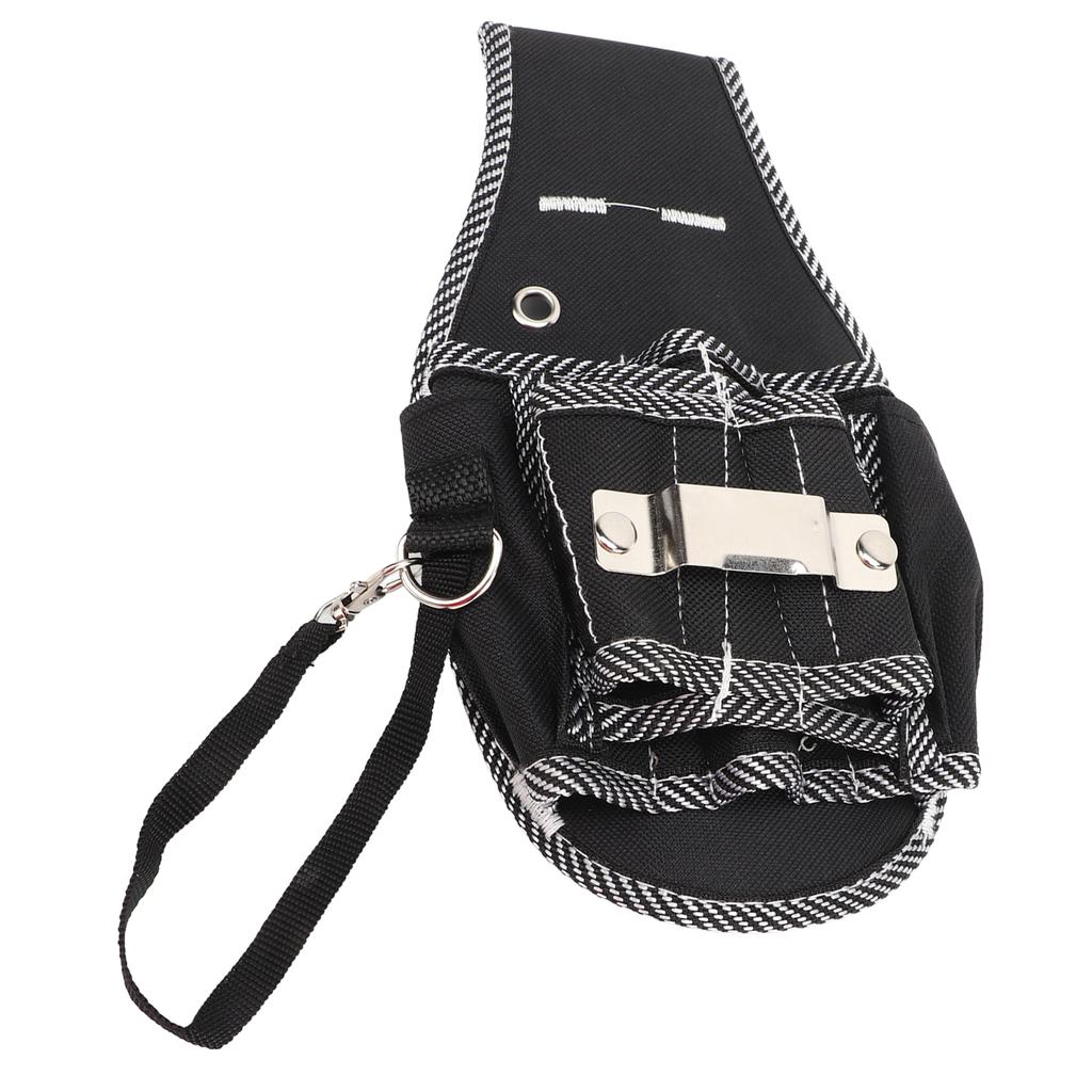 Woodworking Tool Belt Oxford Cloth Electrician Waist Hanging Tool Bag Hardware Tool Waist Bag Small Black