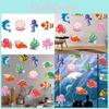 Underwater Birthday Wall Stickers With Starfish Turtles Sharks Design For Kids Party Decorations And Photo Props