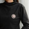 New Luxury Elegant Glittering Sunflower Brooches Silver Gold Rhinestone Alloy Pearl Brooch Lady Party Pins Birthday Jewelr