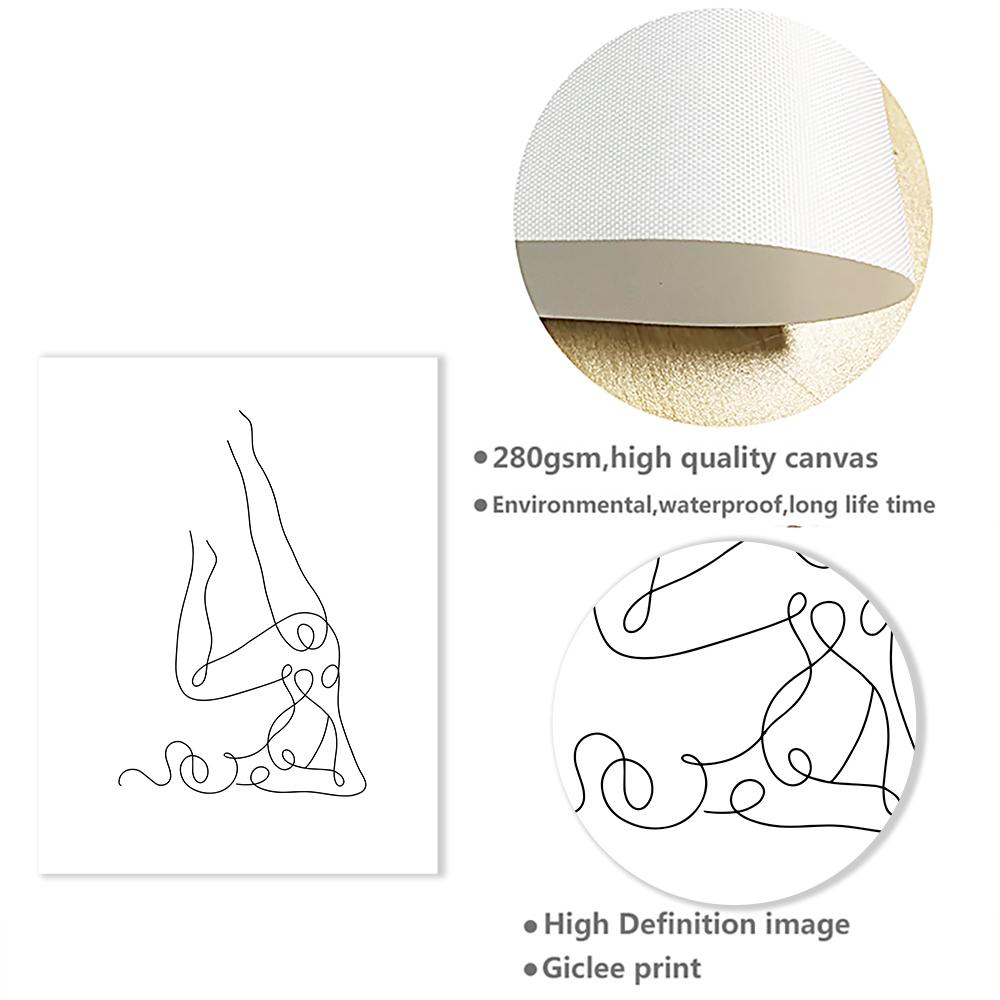 Abstrakte Frau Körper Eine Linie Zeichnung Leinwand Malerei Weibliche Figur Kunstdrucke Nordic Minimalistischen Poster Schlafzimmer Wand Kunst Dekor