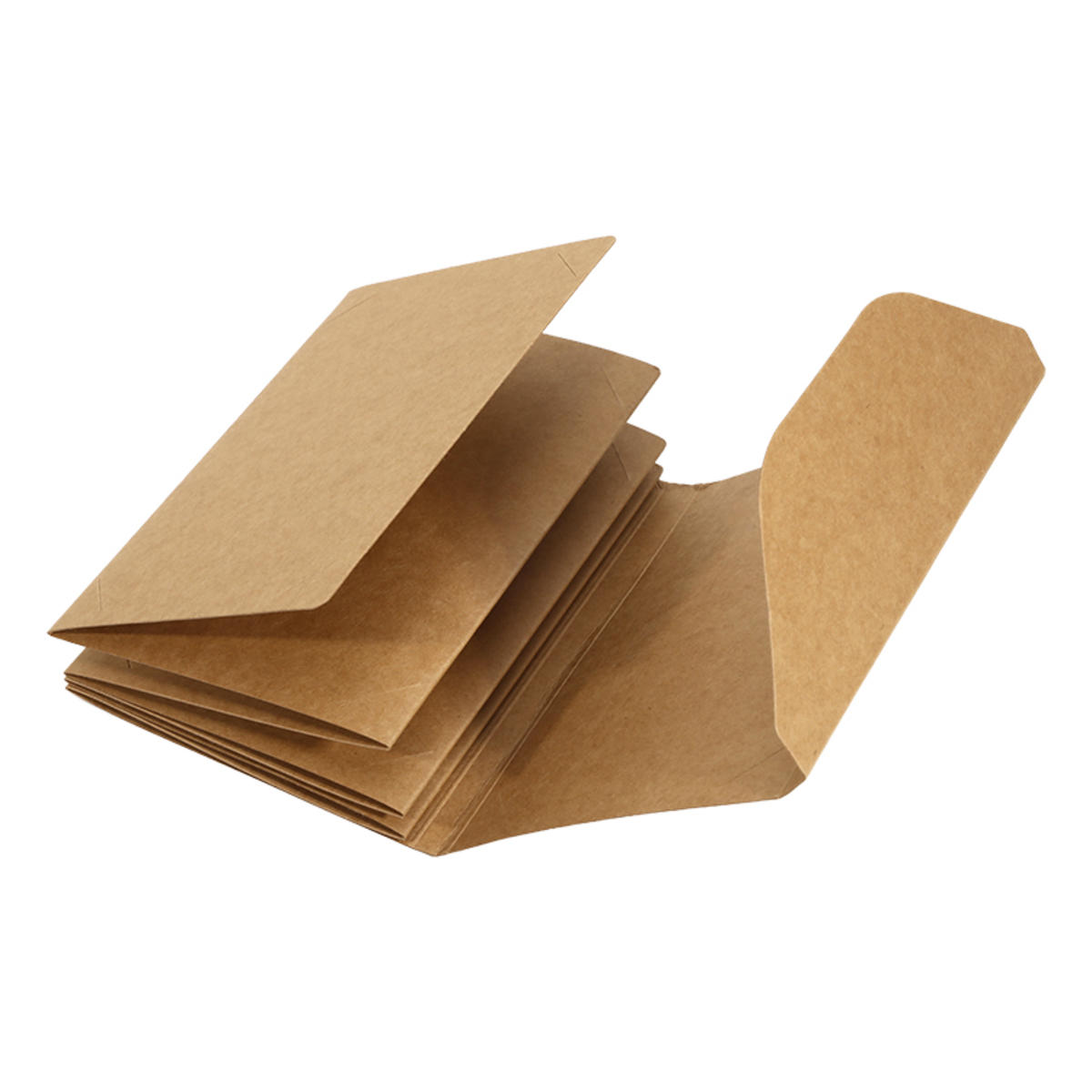 

Креативна маленька картка Фото листівка Книга для зберігання Крафт-папір Складання DIY Ручна робота Упаковка Складання Вставка Пустий фотоальбом