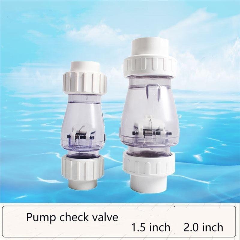 PVC One-Way Check Valve,1-1/2 Inch 2-Port, 30-0041 50 Psi For Swimming Pool Systems