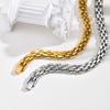 Simple Stainless Steel Watch Strap Bracelet for Women, Silver Gold Color Chain Bracelet, Fashion Waterproof Jewelry