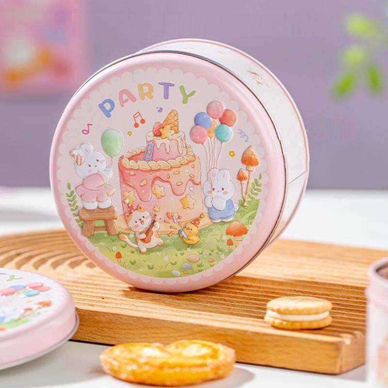 

Meidi Embossed Tinplate Storage Can