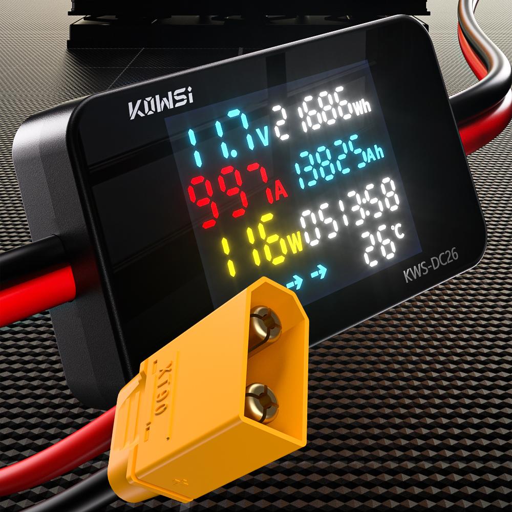 2025 KWS-DC26 Battery Charging Tester Monitor Battery Health Tester Analyzer Charging Tester Tool DC Power Energy Voltage Meter