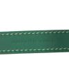 Used 9776 Bandouliere 4.7" 7954 Current Calfskin Silver 0.8" Width Excellent Condition Logo Embossed Green Unisex from