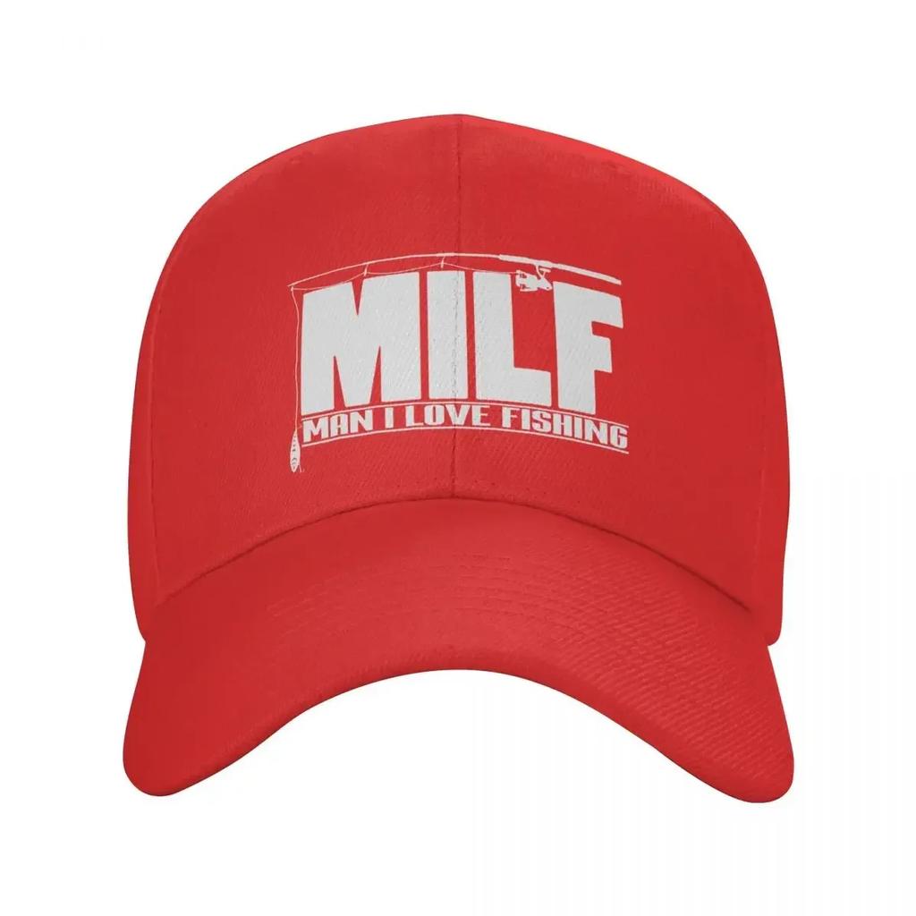 Classic Milf Man I Love Fishing Baseball Cap Men Women Adjustable Fisherman Fish Gift Dad Hat Sports Snapback Caps