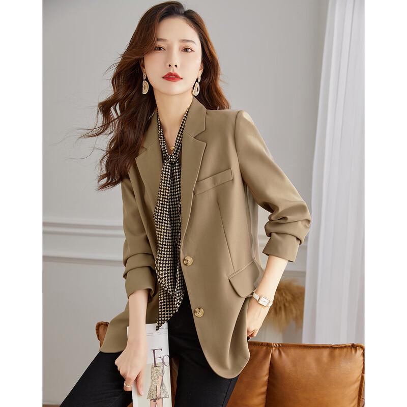 TERRE BLEUE Women's Chic Lapel Jacket