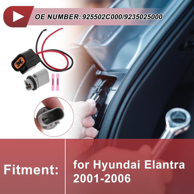 X Autohaux Turn Signal Light Socket Wiring for Hyundai Elantra No.925502C000 Side Marker