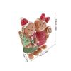 2pcs Christmas Gingerbread Decorations Christmas Resin Gingerbread Boy Girl With Hat Bow Scarf Figurines For Home Kitchen