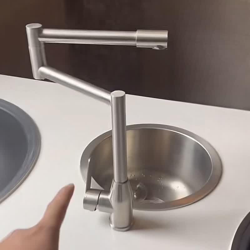 

Taiju Fu 304 Stainless Steel Folding Single Cold Faucet for Wood Stove Sinks