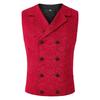 2026 Autumn New Men's Casual Vest Slim Fashionable Business Button Splicing Versatile Top