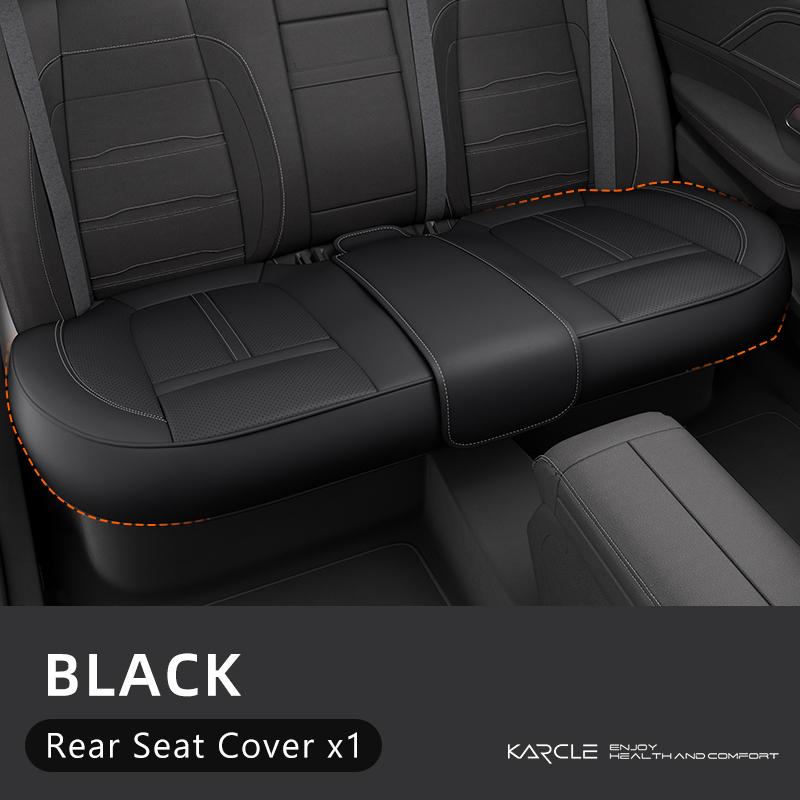 PU Leather Car Seat Covers Full Set Breathable Hole Front Seat Cushion Adjustable Back Seat Protector Waterproof Car Accessory