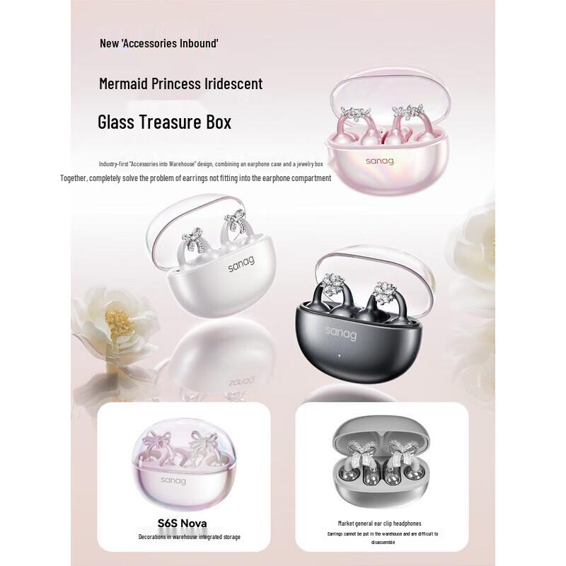 SANAG S6S Nova Open-Ear Sport Bluetooth Earbuds