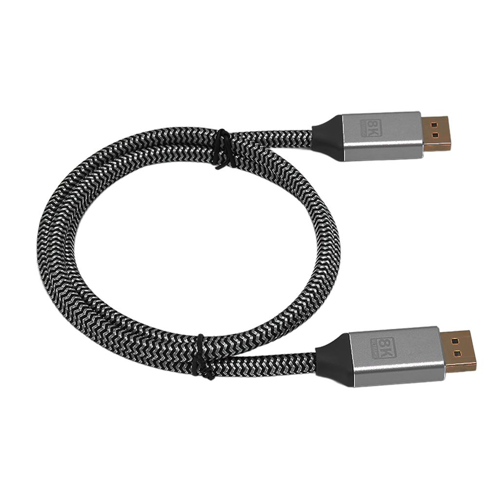 Display Port Cable GoldPlated Male to Male Display Port Cable DP 1.4 Adapter Cord for Computer Display