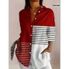 Women's Stitching Polka Dot Print Long Sleeve Shirt Spring and Autumn Fashion Casual Daily Wear Lapel Blouses Ladies Offce