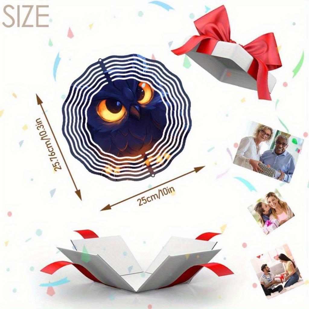 Spirala de Vânt Suspendată de 10 Inch cu Cârlig de 360 de Grade pentru Decor Balcon Grădină Primăvară Vară Decorațiune de Exterior