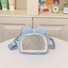 Y2K Mini Ulzzang Itabag Women Casual Crossbody Bags Transparent Pocket Small Shoulder Bag Purses and Phone Ita Bag DIY Bag