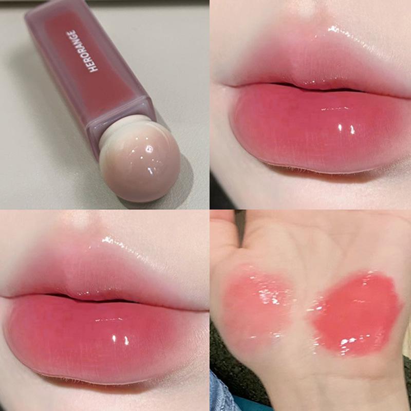 HERORANGE Water Mirror Lip Glaze - Hydrating, Whitening, and Plumping Gloss