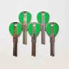 5/10/50/100 Pcs Hi-Rel MSM 30mm Blank Key Door Lock Keys Copper Veneer Red Locksmith for Wood Iron Bedroom Outdoor Padlock Locks
