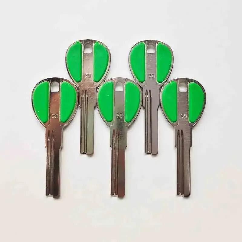5/10/50/100 Pcs Hi-Rel MSM 30mm Blank Key Door Lock Keys Copper Veneer Red Locksmith for Wood Iron Bedroom Outdoor Padlock Locks