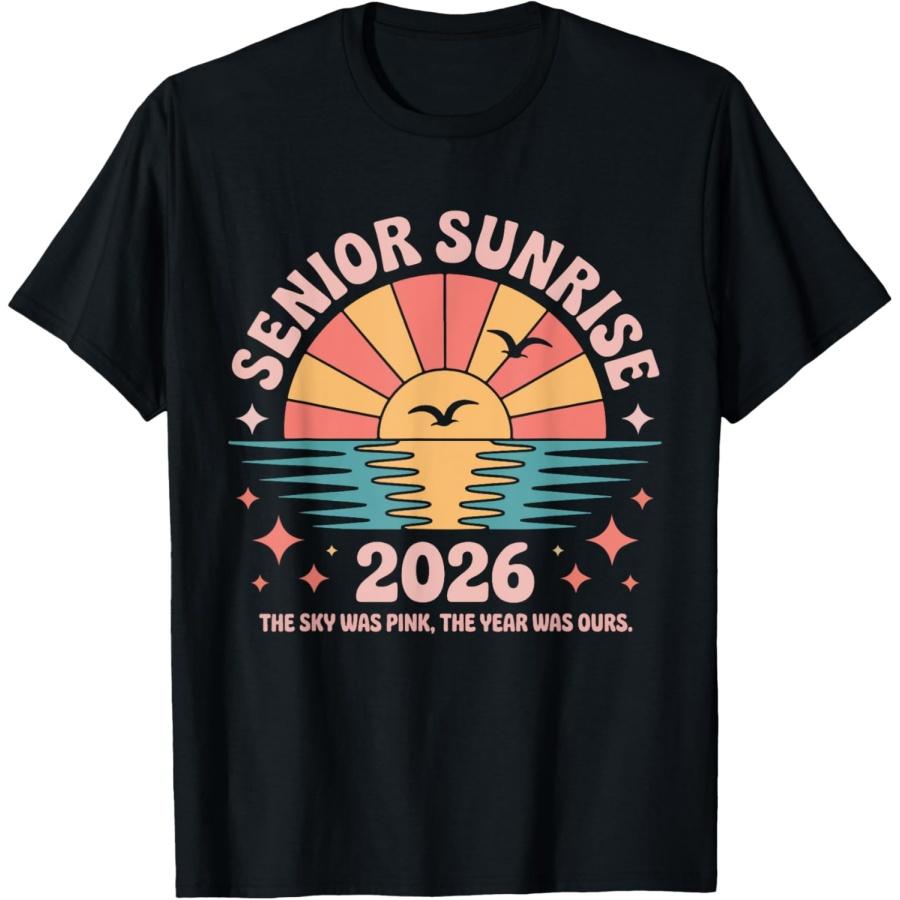 

Винтажная футболка для выпускников SENIOR SUNRISE 2026(1) XXXXXL чёрный