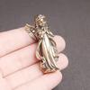 OUNONA Angel Interior Prayer Brass Mini Garden Cute Angel Photo Desktop Decor Figurine, Decor, Ornament, Sculpture, Decoration, Statue, Prop,