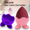 Silicone Oval Pad Holder, Egg-Shaped Makeup Sponge Display Stand, Formaldehyde-Free, Lightweight, Unfinished Finish, with No Installation