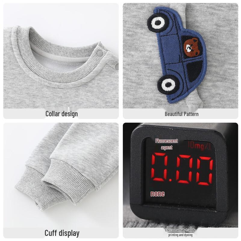 DUUDUU Baby Fleece-Lined Winter Jumpsuit