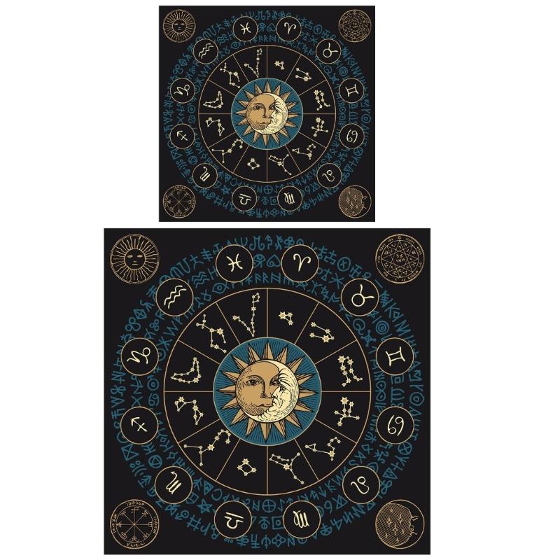 Měkký a odolný potah na stůl Stylová podložka na čtení tarotu Elegantní látka na tarot Všestranná podložka na tarot Perfektní pro večer her