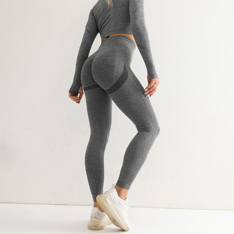 Women's High Waist Tummy Control Hip-Lift Yoga Leggings for Fitness, Running, and Training