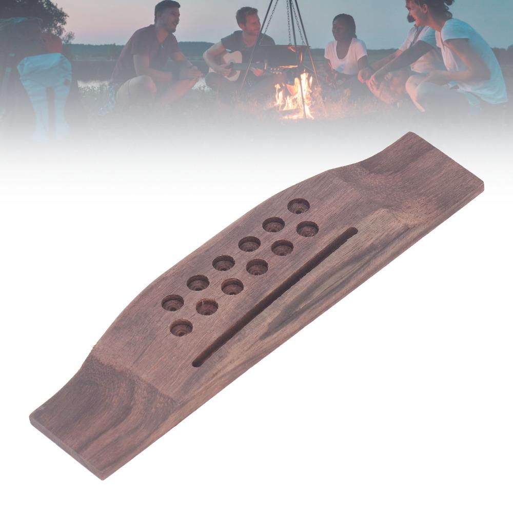 Ponte Acustico in Palissandro Colore Legno Parti per Chitarra Chitarre Acustiche a 12 Corde