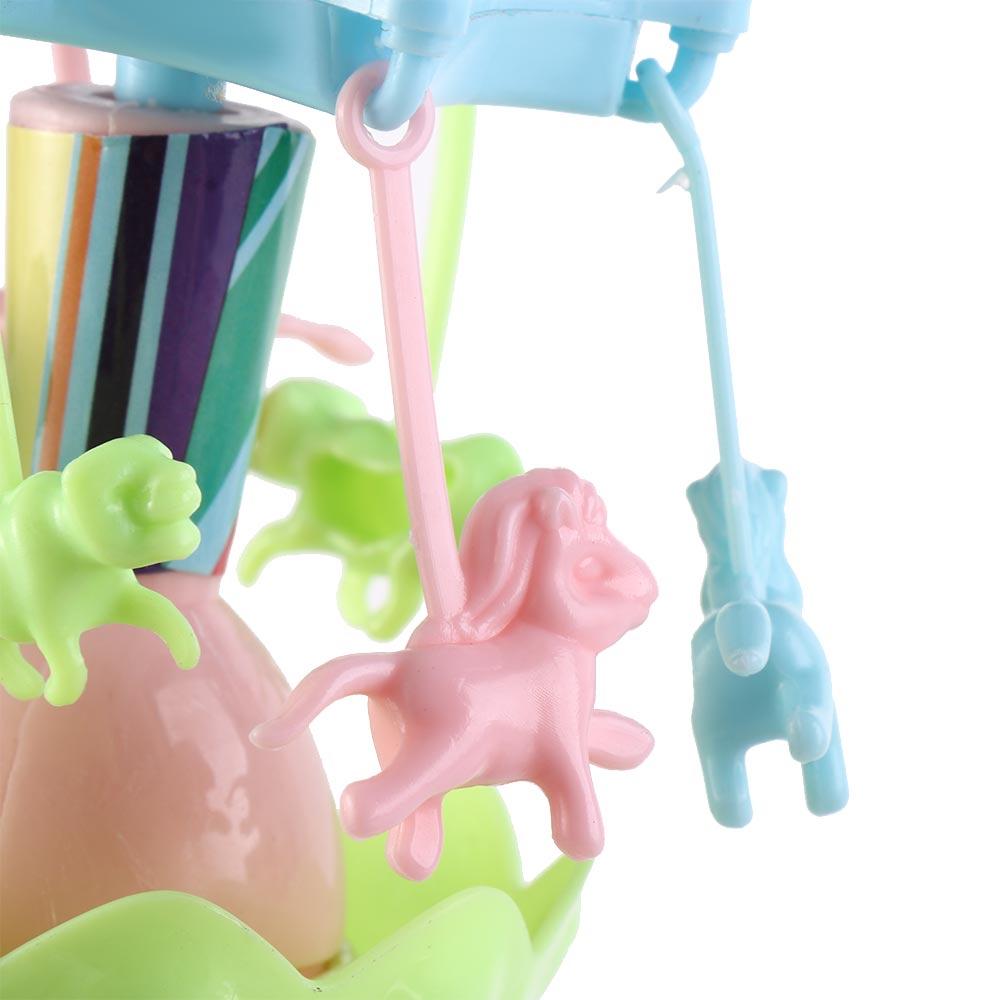 Glowing Merry-Go-Round Toy LED Lights Carousel Toy Fun Hand Cranked Rotating Toy  Children