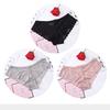 Panties for Woman Sexy Lace Breathable Female Underwear Panty Transparent Brief Girl Underpants Set M-XXL 3 Pcs/lot