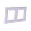Asfora double vertical frame, white