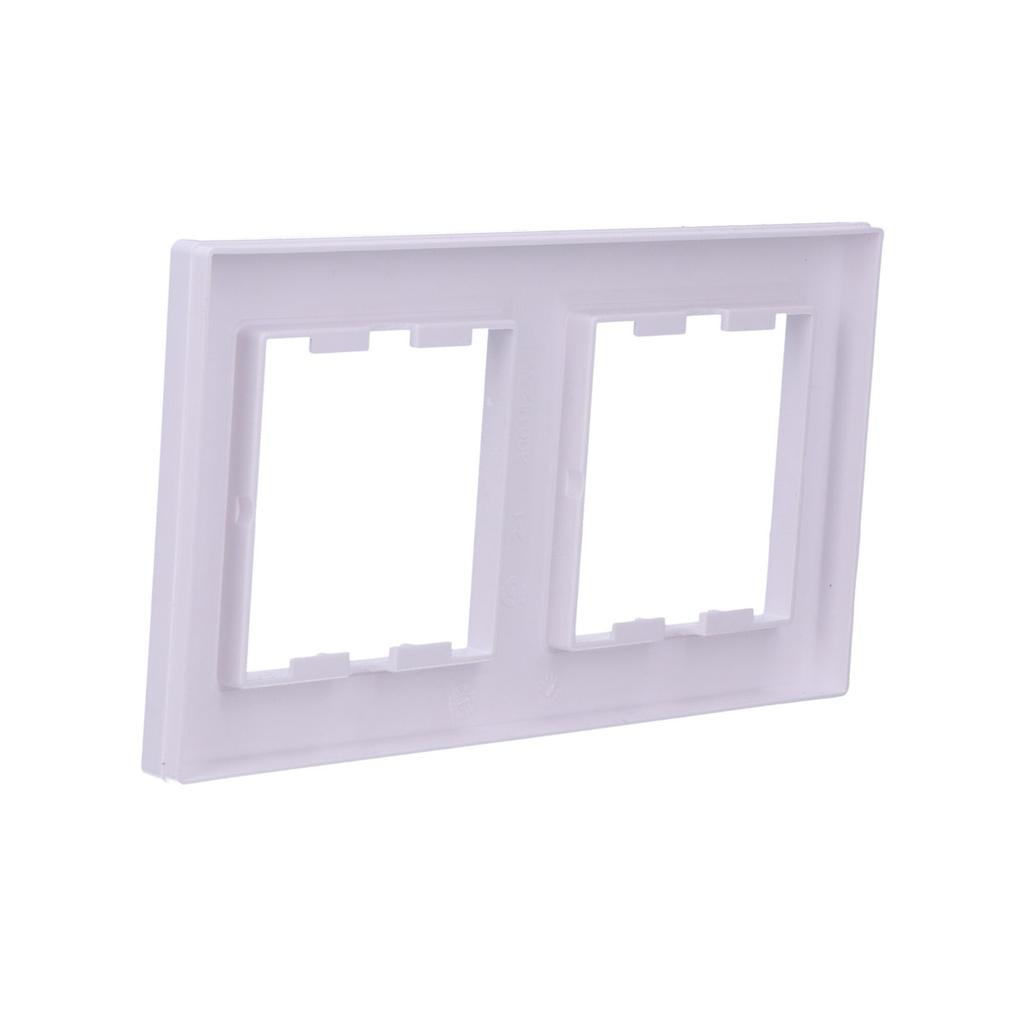 Asfora double vertical frame, white