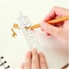 2Pcs Cartoon Pattern Metal Record Daily Templates for Quilting Ruler Multi-Function Bookmark Hollow Hand Account Tool