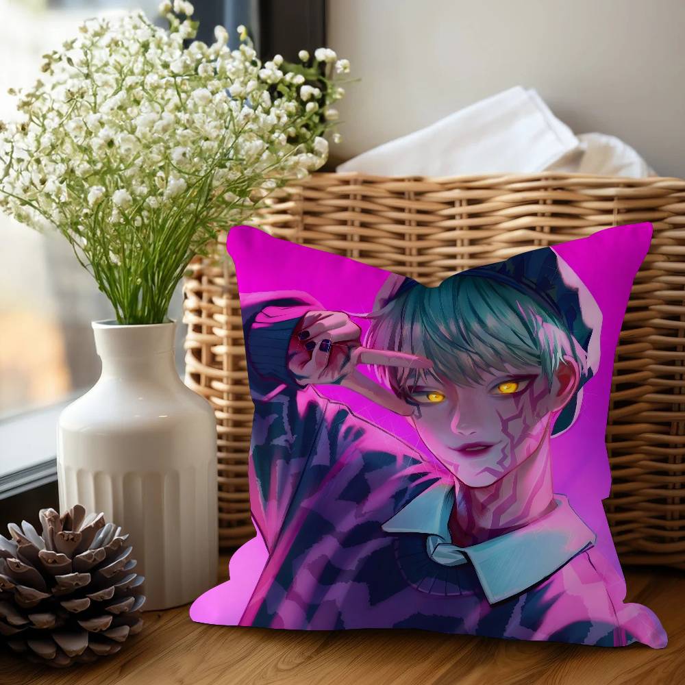 

KPop Demon Hunters Pillow Cover Sofa Cushion Cover Home Room Decoration Children Gift 16x16Inch